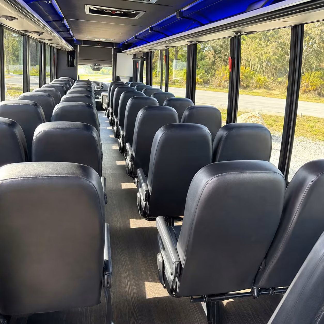 30 passenger minibus interior