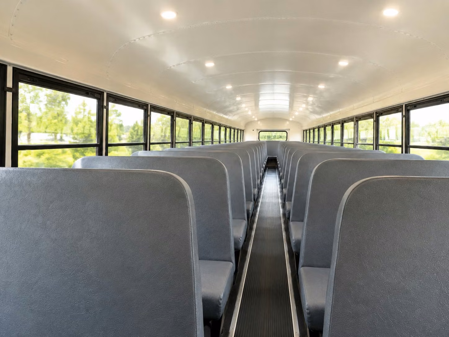 school bus inside